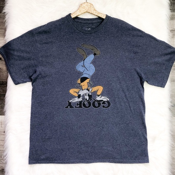 Disney Other - Disney Goofy Upside-Down Blue Adult Tee Shirt XL